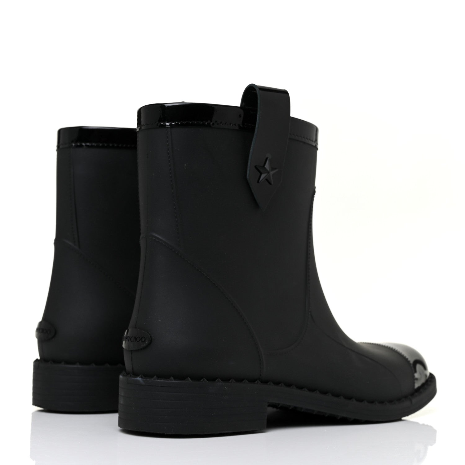 Jimmy Choo Rain Ankle Boots 39 Black 6 of 17