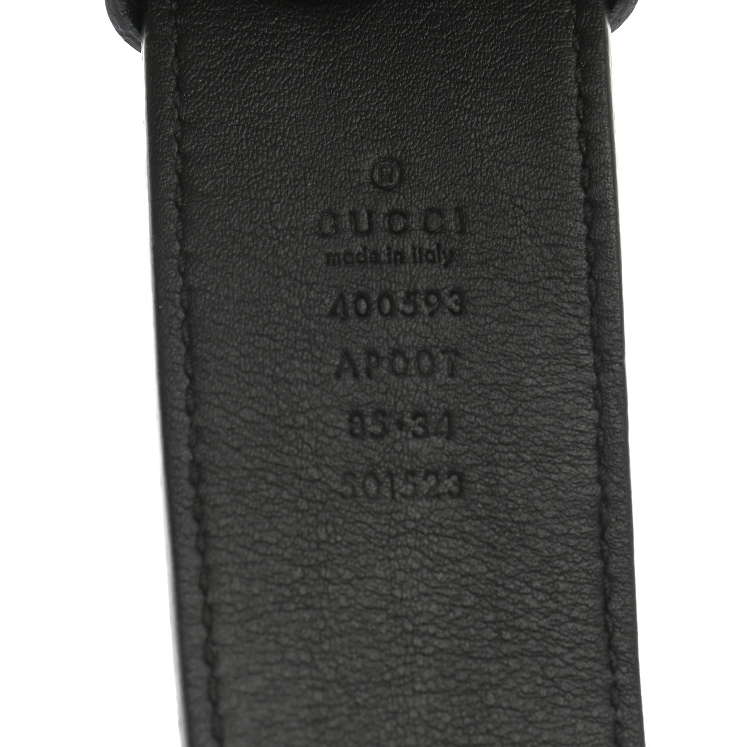 Gucci Calfskin Double G 40mm Belt 85 34 Black 3 of 7