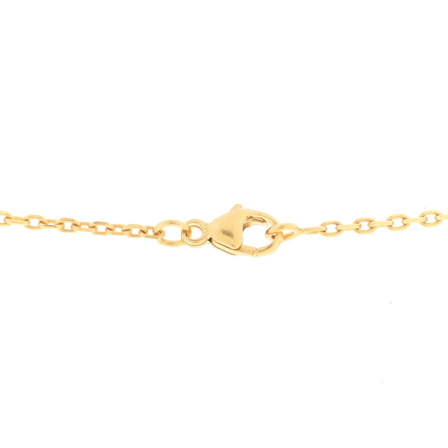 Hermes Lacquered Gold Pop H Pendant Necklace White 4 of 6