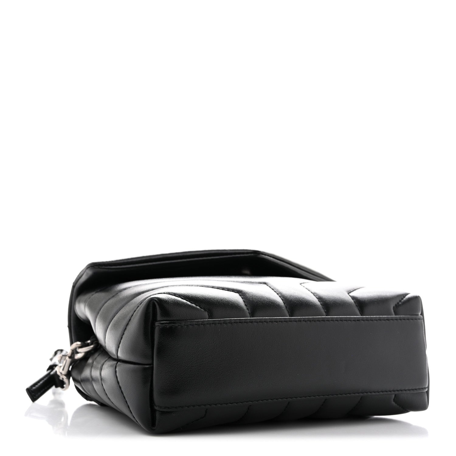 Saint Laurent Calfskin Y Quilted Monogram Toy Loulou Crossbody Bag Black 3 of 13
