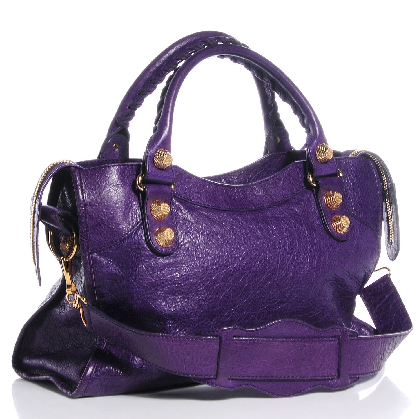Agneau Giant 21 Gold Hardware City Dark Violet