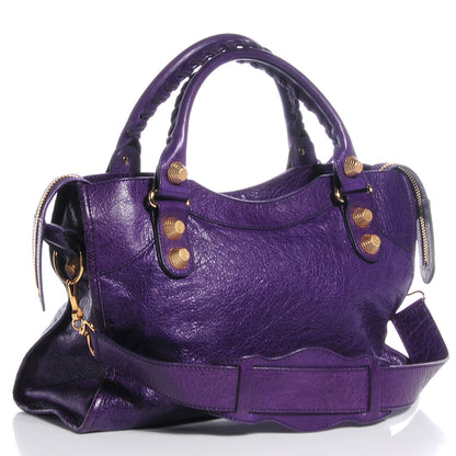 Balenciaga Agneau Giant 21 Gold Hardware City Dark Violet 4 of 14