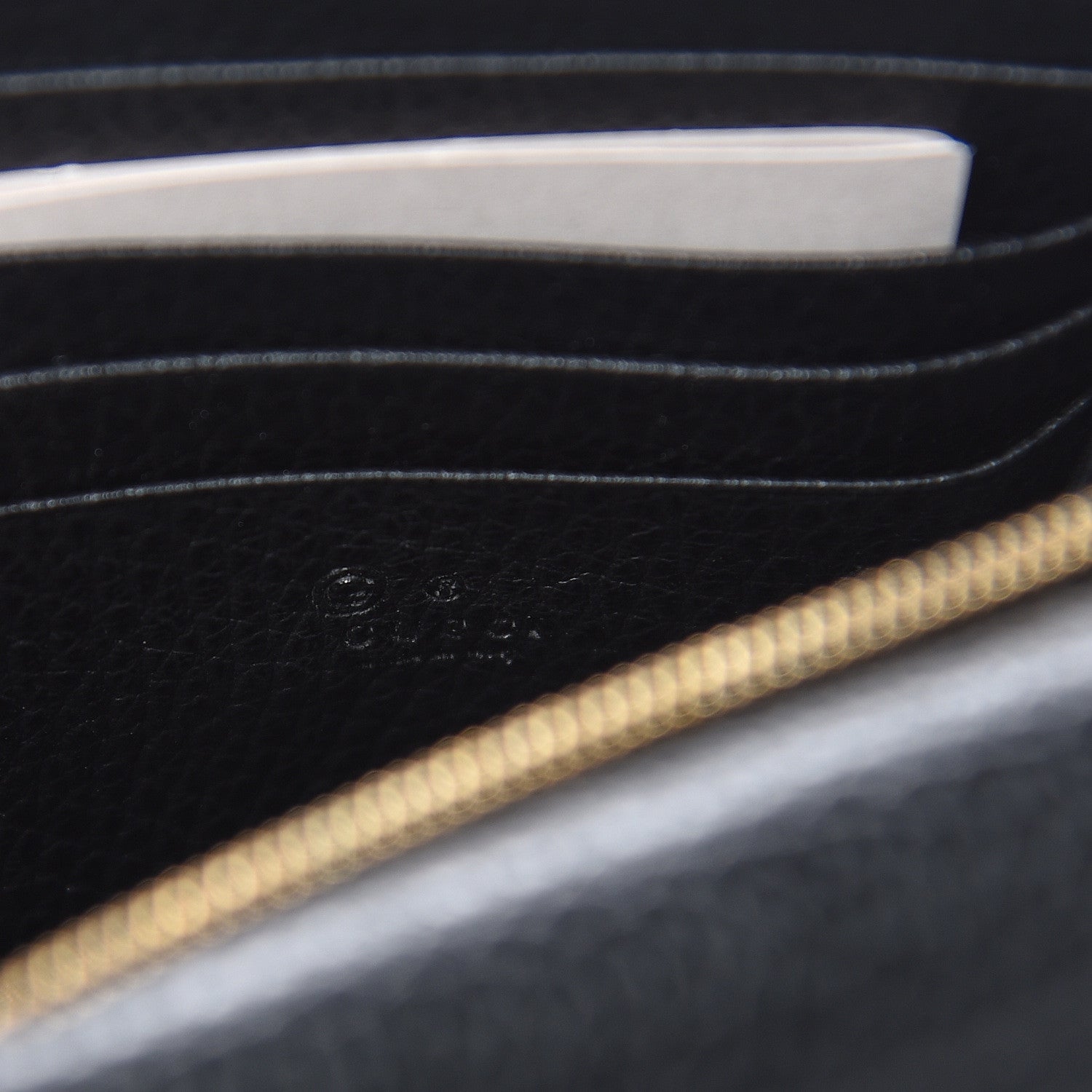 Gucci Dollar Calfskin Medium Betty Chain Wallet Black 6 of 7