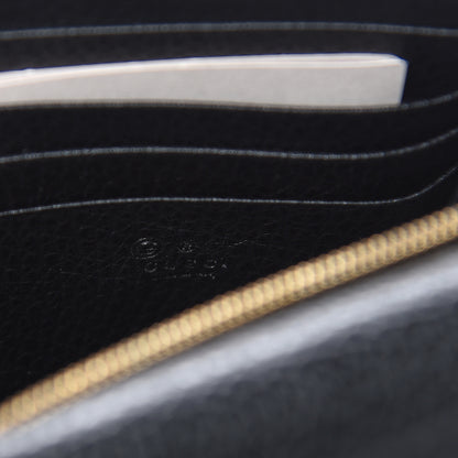 Gucci Dollar Calfskin Medium Betty Chain Wallet Black 6 of 7