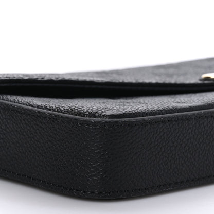 Louis Vuitton Empreinte Pochette Felicie Chain Wallet Black 8 of 9