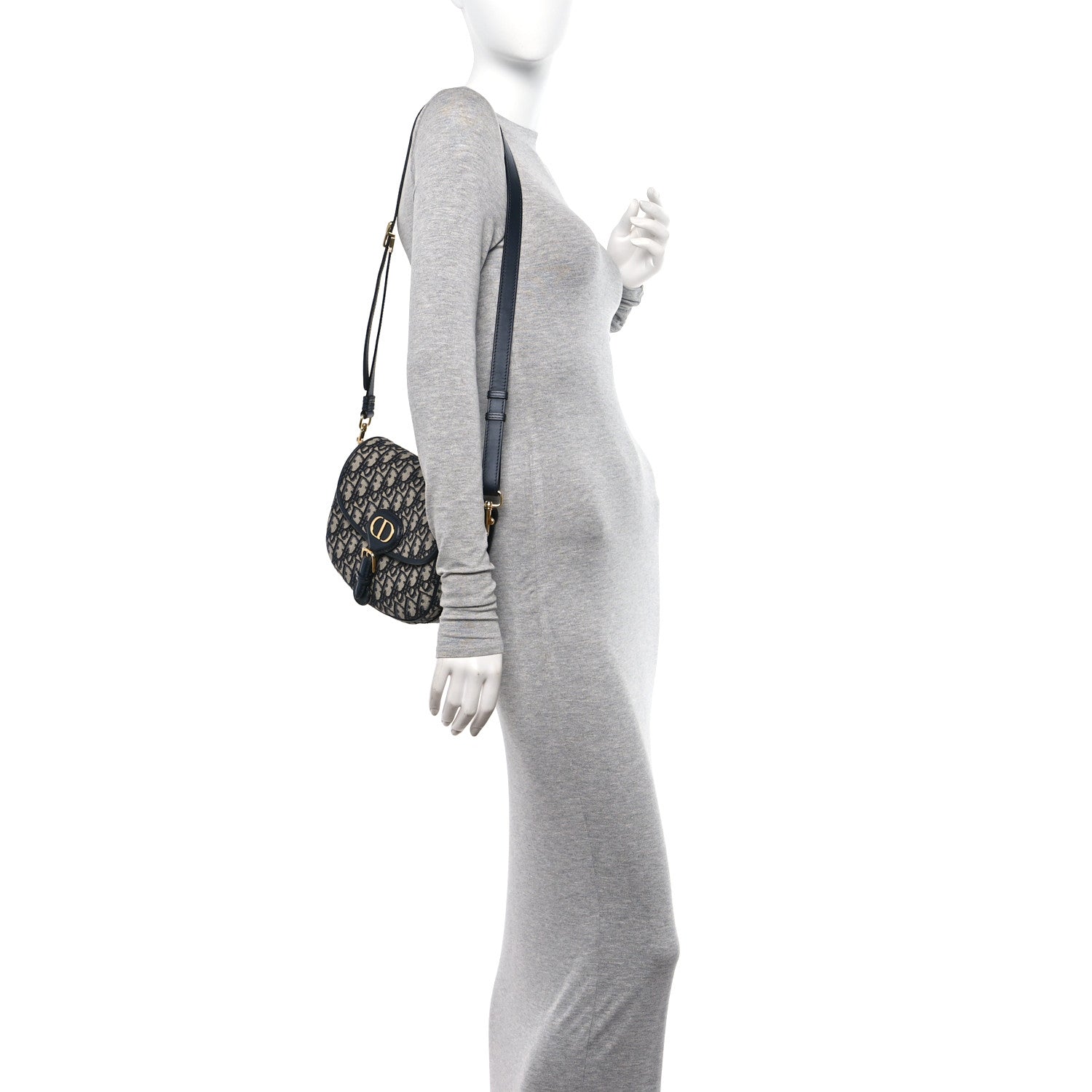 Christian Dior Oblique Medium Bobby Flap Blue 3 of 9