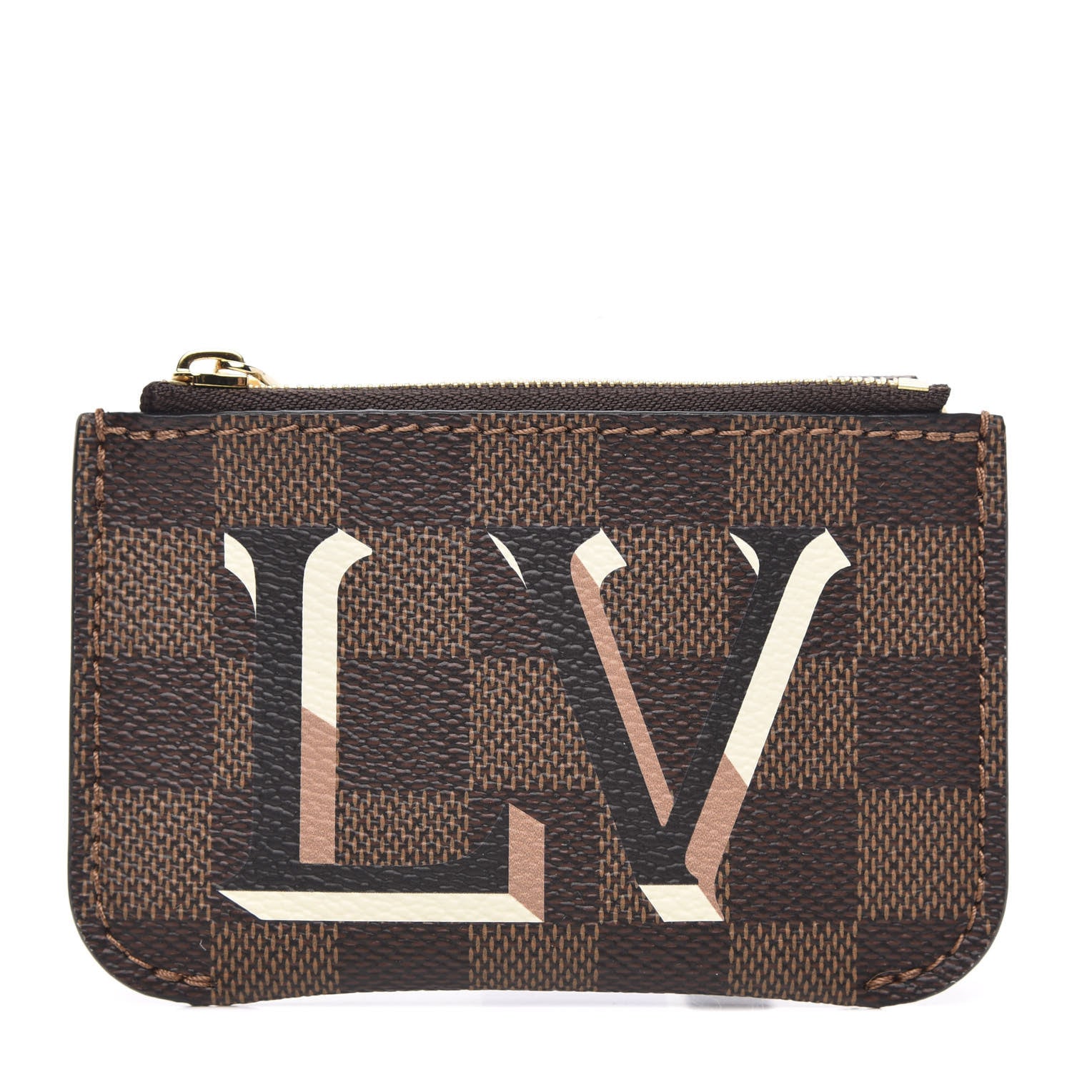 Louis Vuitton Damier Ebene Belmont Pochette Venus Pink 1 of 7