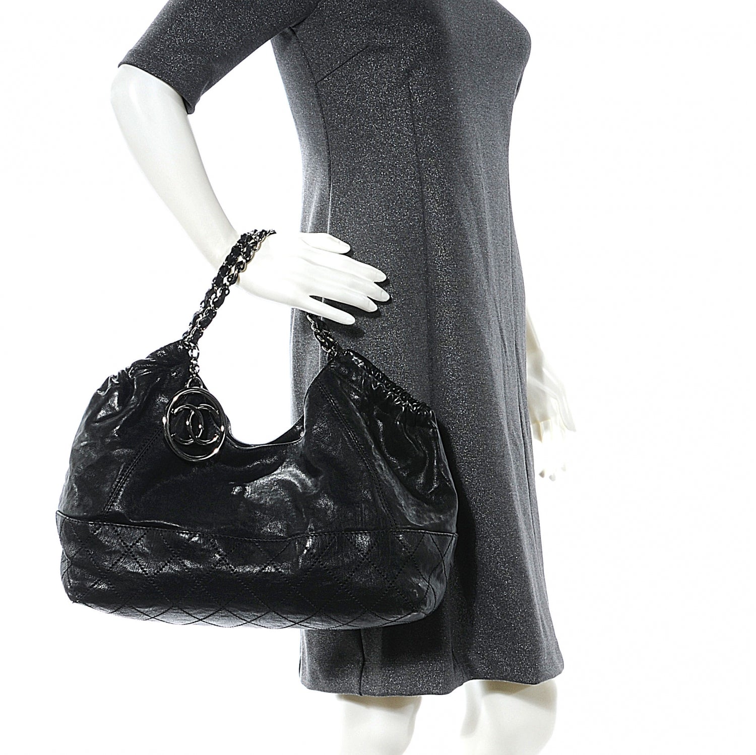 Chanel Calfskin Baby Coco Cabas Black 2 of 7