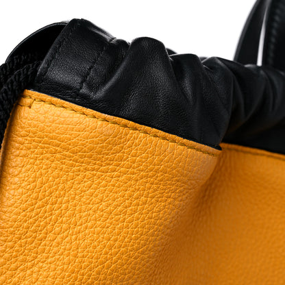 Gucci Calfskin Coco Capitan Logo Drawstring Backpack Yellow 11 of 12