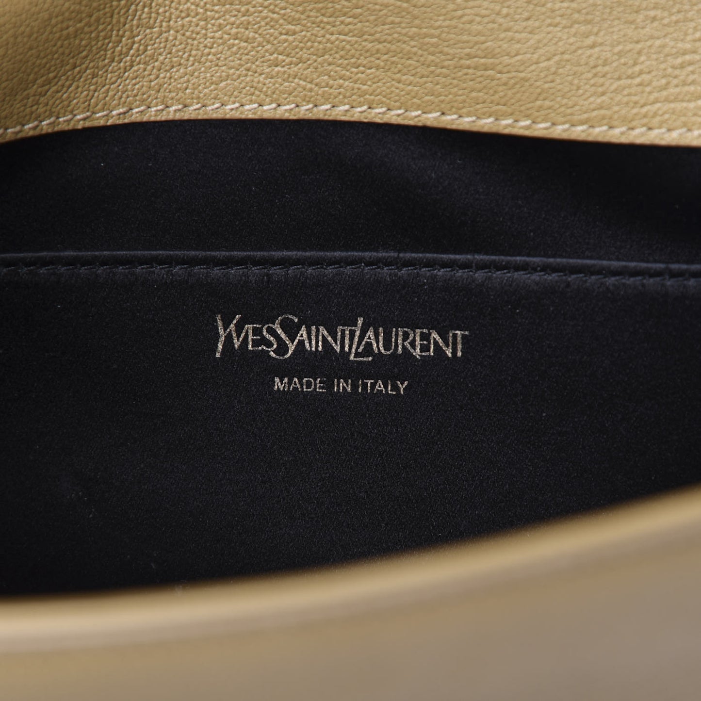 Calfskin Monogram Large Belle De Jour Clutch Beige