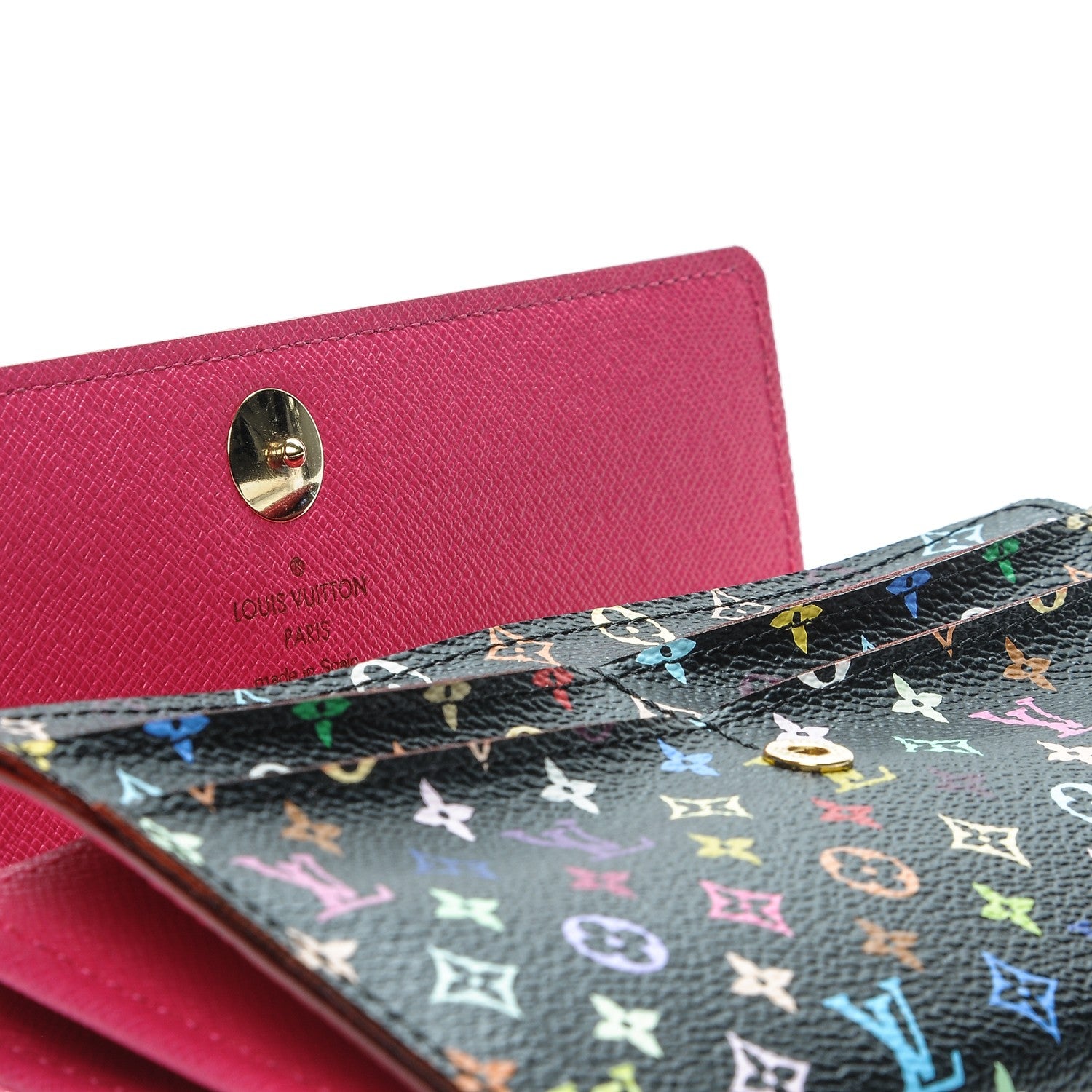 Louis Vuitton Monogram Multicolor Sarah Wallet Black Grenade 7 of 7