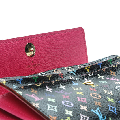 Louis Vuitton Monogram Multicolor Sarah Wallet Black Grenade 7 of 7