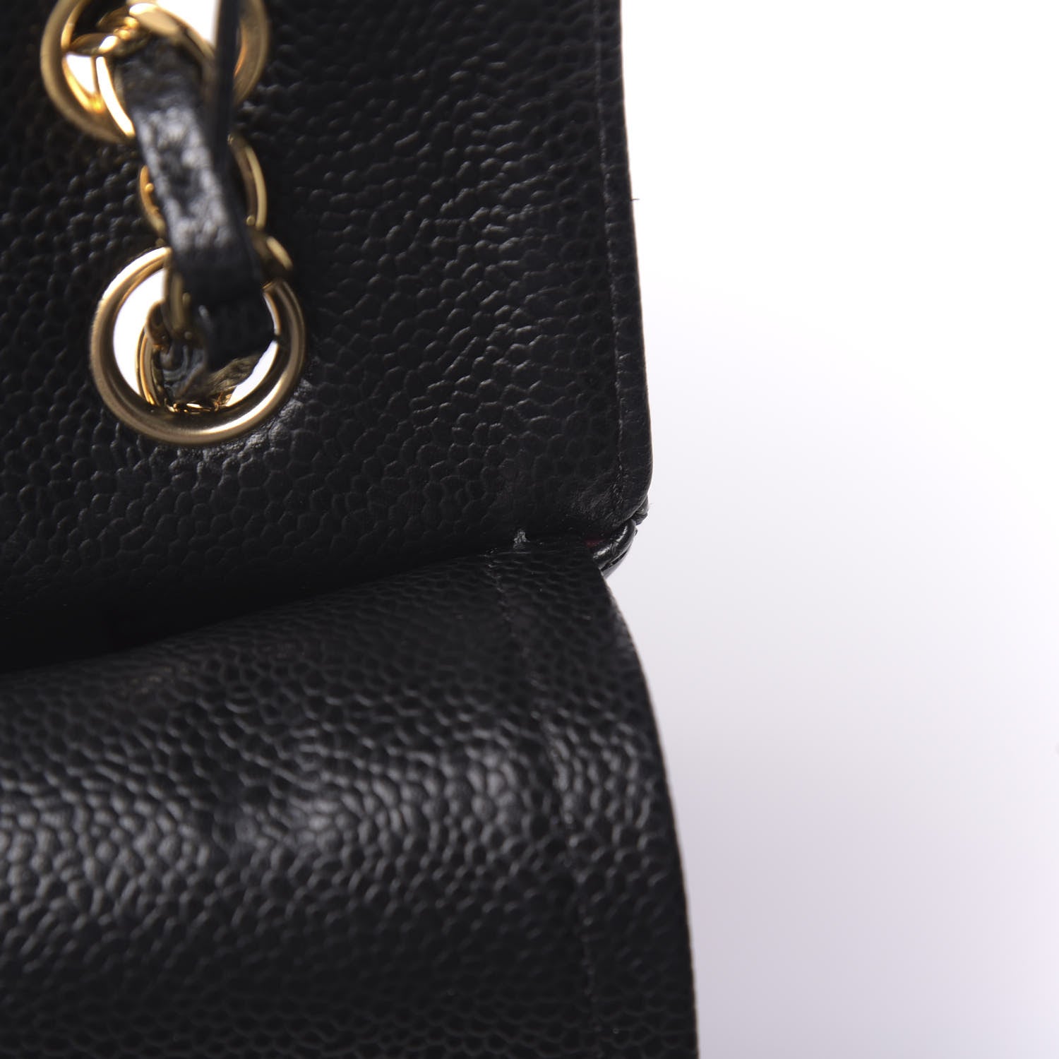 Chanel Caviar Quilted Medium Double Flap Black 13 of 21