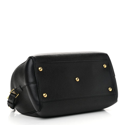 Saint Laurent Grained Calfskin Classic Duffle 6 Black 4 of 11