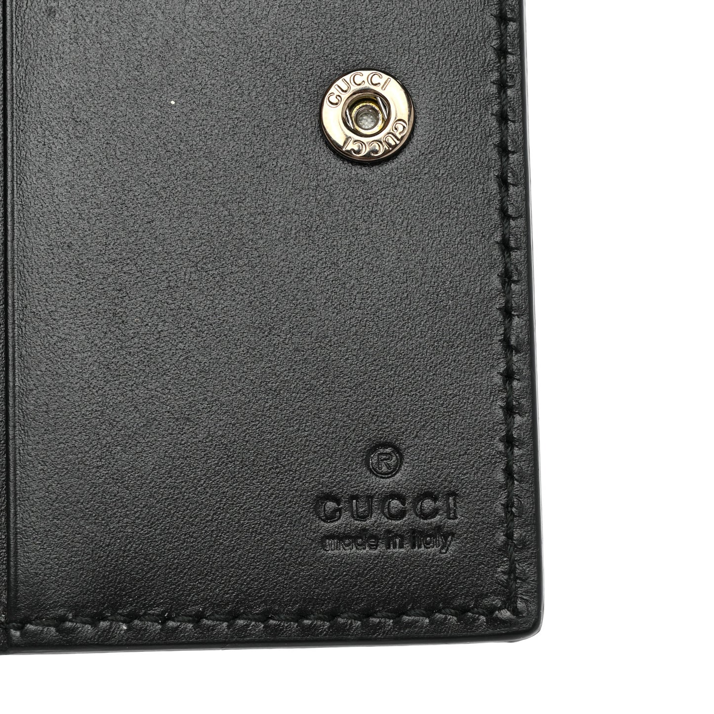 Guccissima Card Holder Black