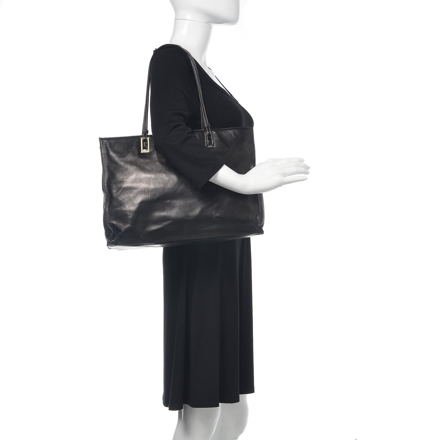 Nappa Shoulder Bag Black