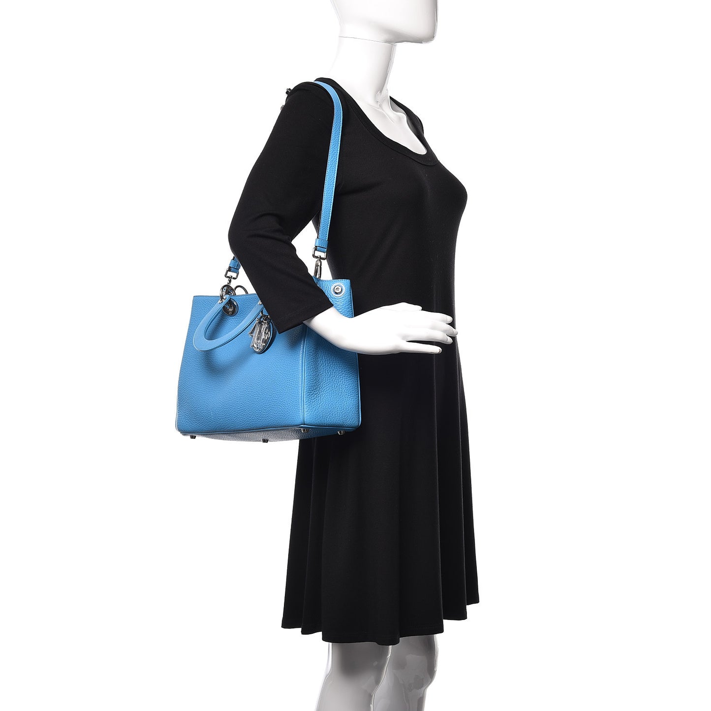 Bullcalf Medium Diorissimo Tote Bleu Nosy