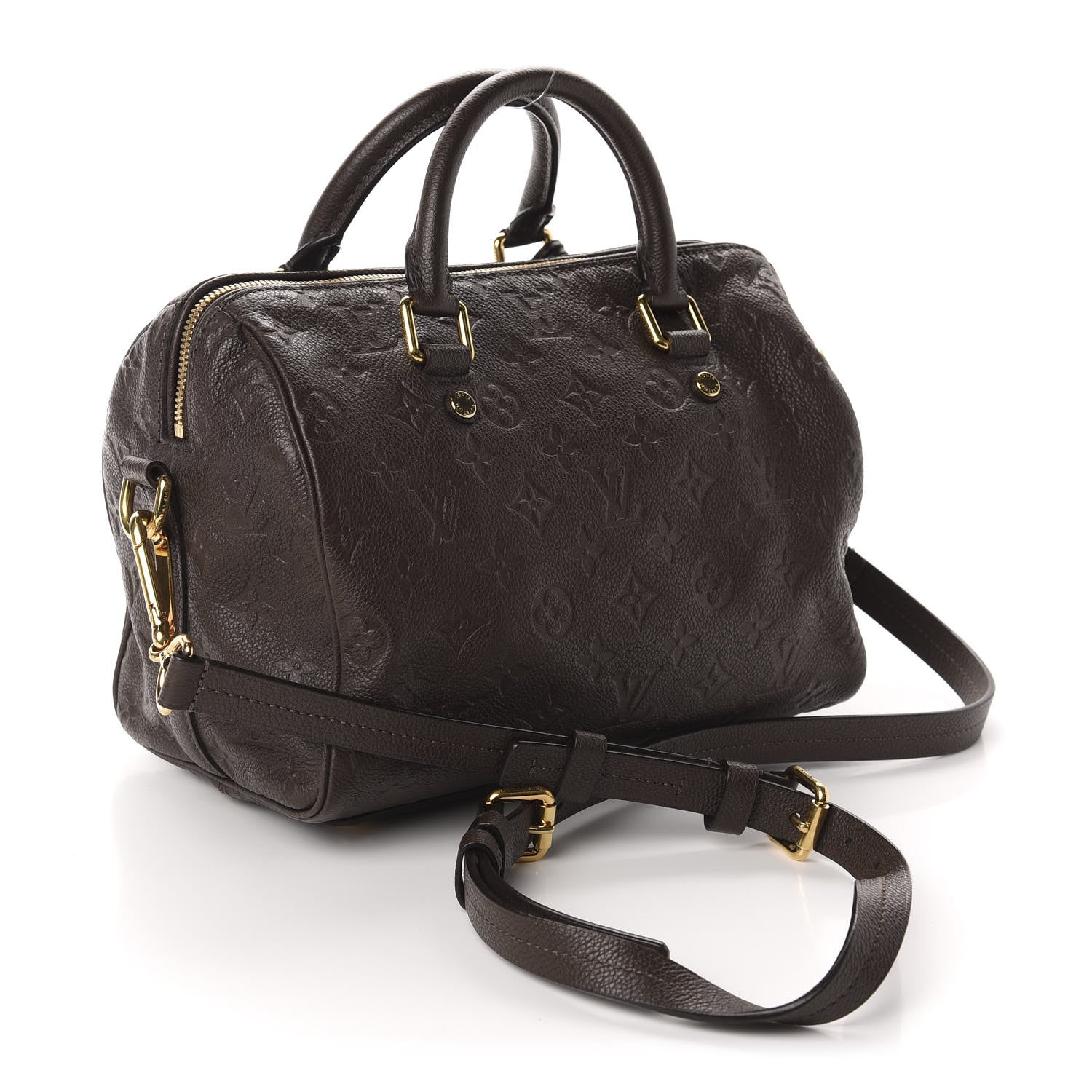 Louis Vuitton Empreinte Speedy Bandouliere 25 Chocolate 3 of 10