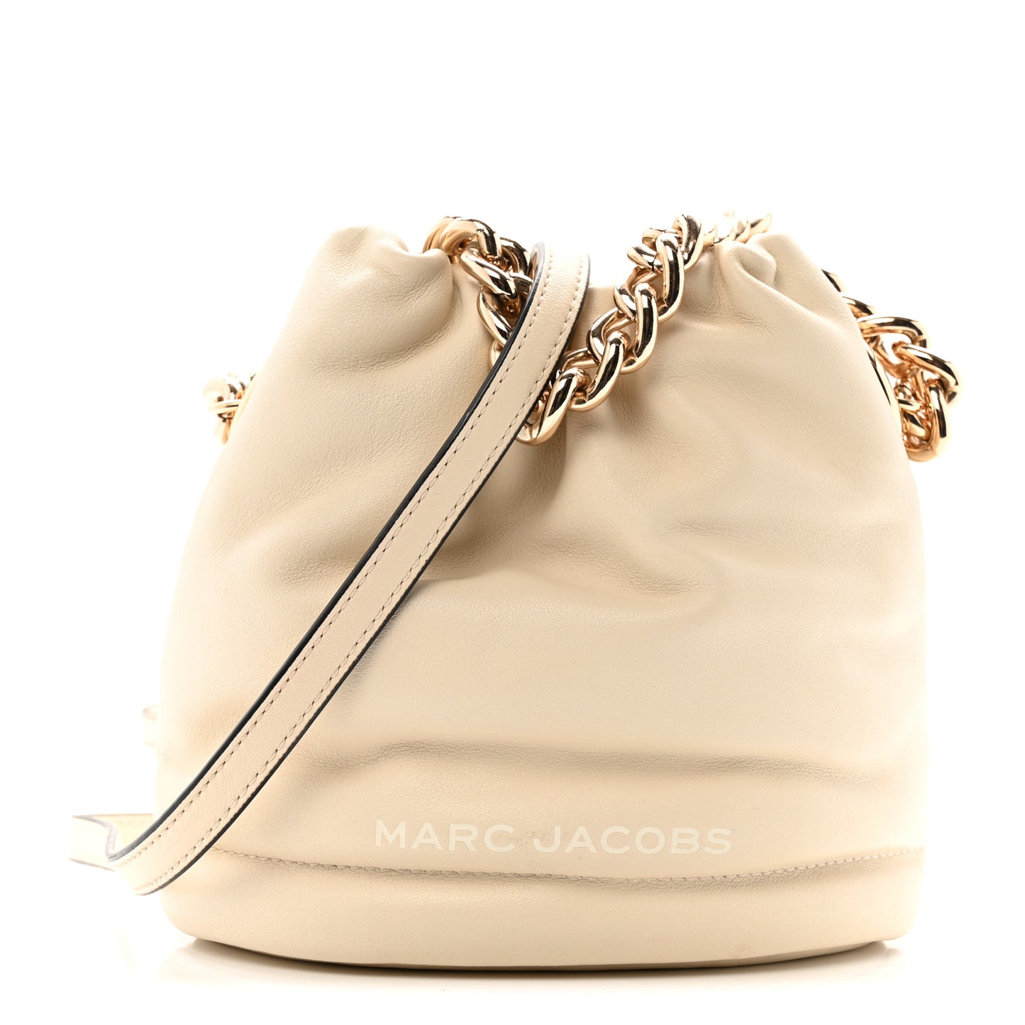 Calfskin Soft Small Bucket Bag Marshmallow