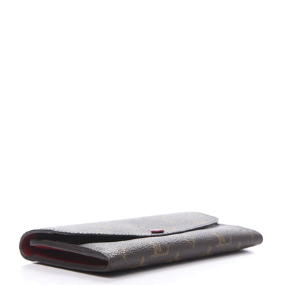 Louis Vuitton Monogram Emilie Wallet Red 4 of 11