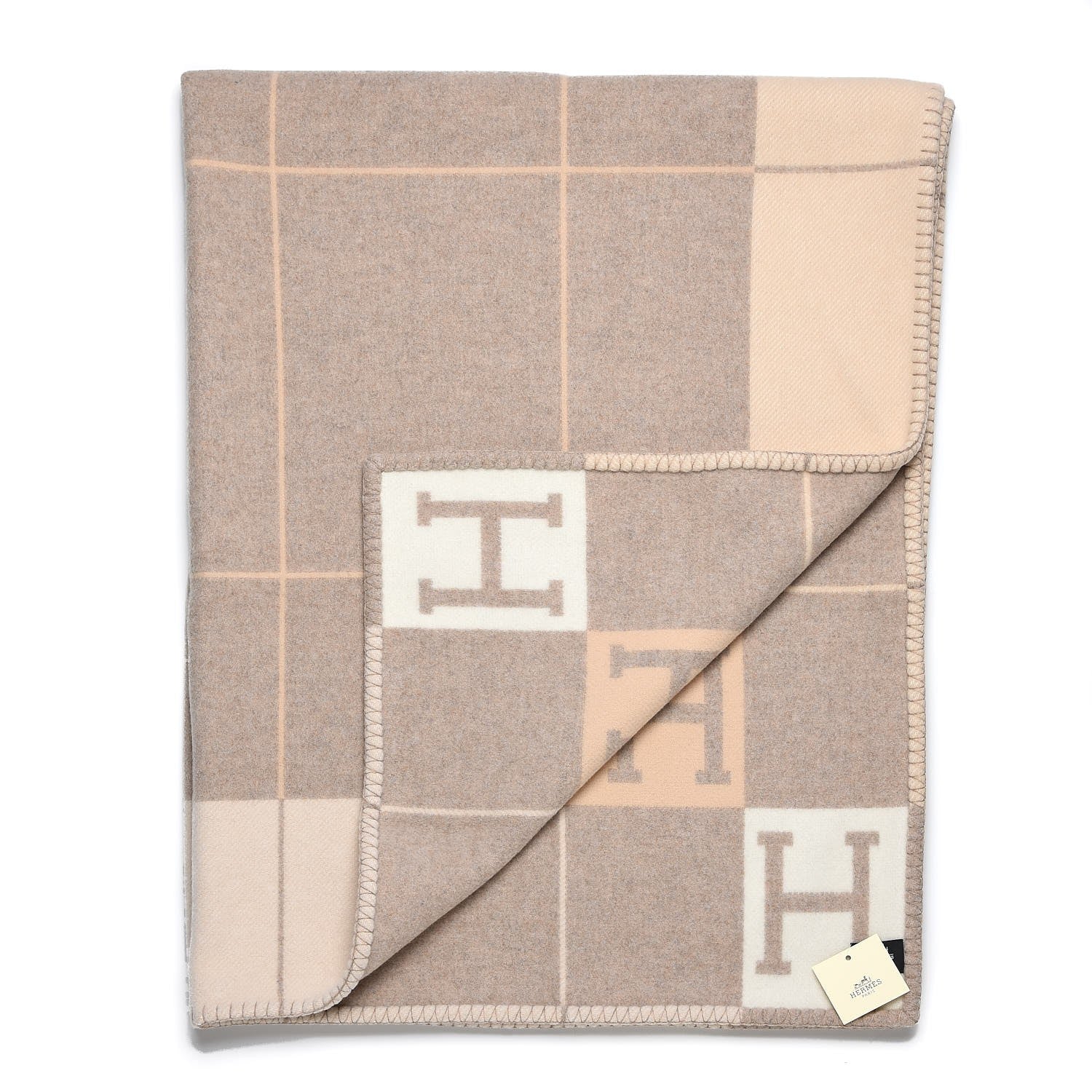 Hermes Wool Cashmere Avalon III Blanket Coco Camomille 3 of 6