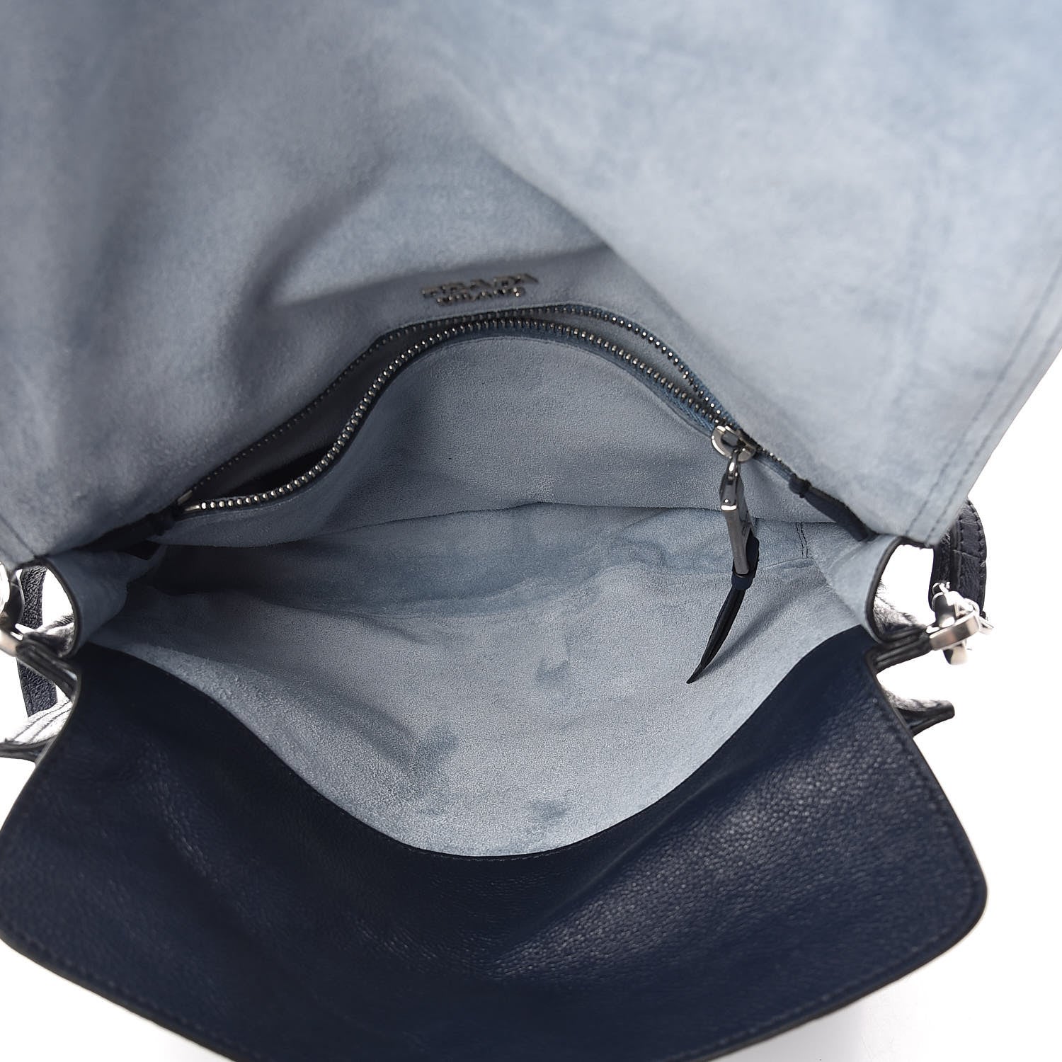 Prada Glace Calf Etiquette Flap Baltico Astrale 5 of 15
