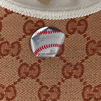Gucci X MLB Monogram LA Dodgers Baseball Hat 57-61 Beige Ruggine 8 of 8