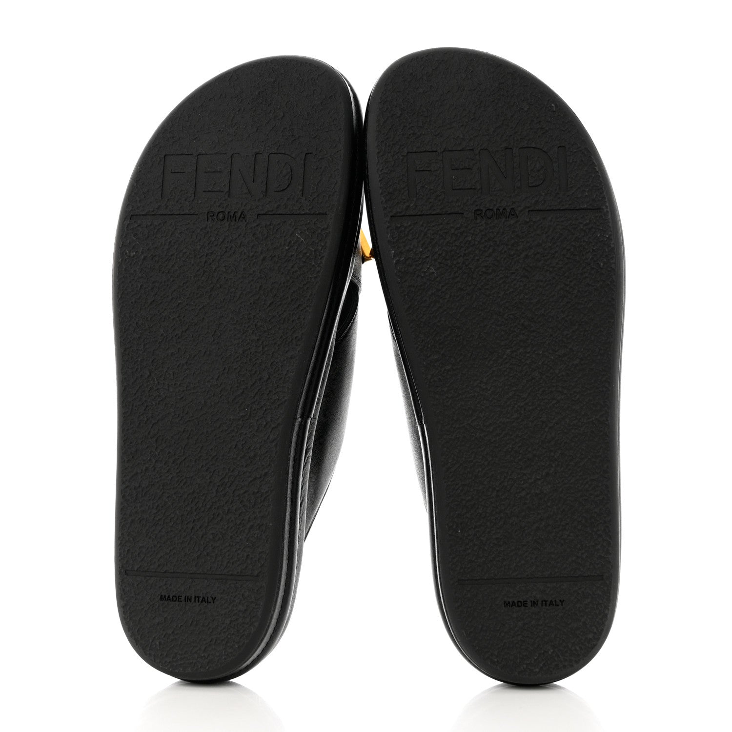 Fendi Vitello Womens Fendigraphy Slide Sandals 40 Black 7 of 10