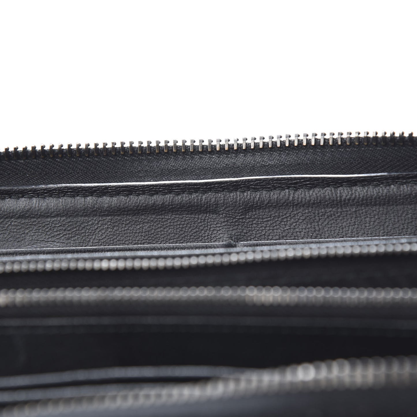 Nappa Intrecciato Zip Around Wallet Black