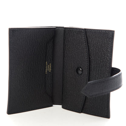 Hermes Chevre Mysore Mini Bearn Wallet Black 5 of 7