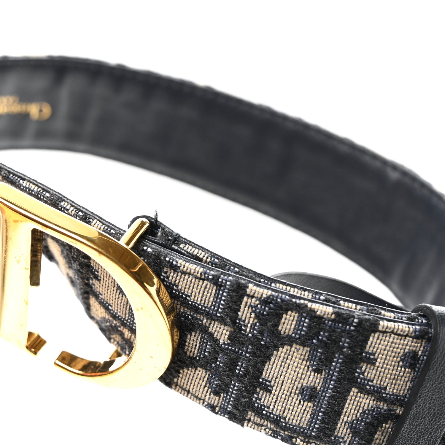 Christian Dior Oblique 30 Montaigne 35mm Belt 70 28 Blue 6 of 6