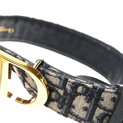 Christian Dior Oblique 30 Montaigne 35mm Belt 70 28 Blue 6 of 6