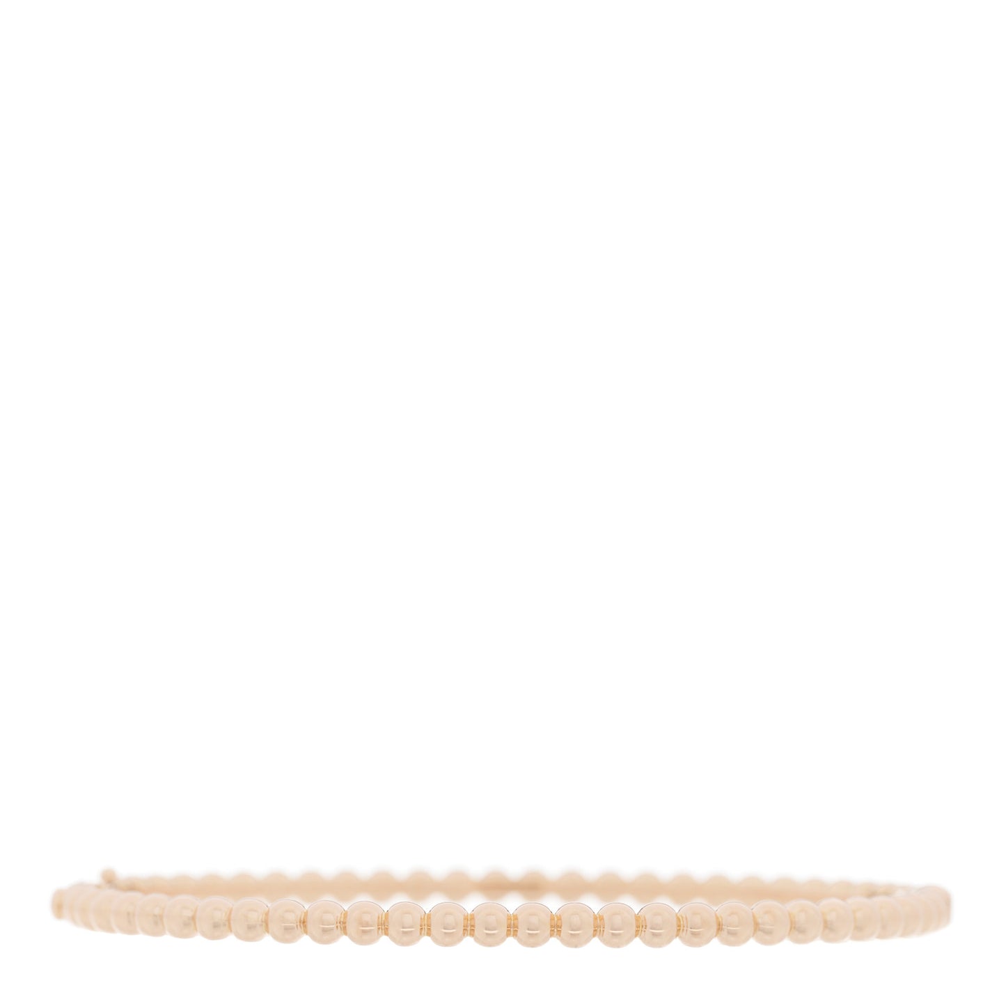18K Rose Gold Perlee Pearls of Gold Bracelet L