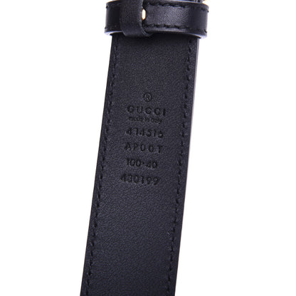 Gucci Calfskin Double G 30mm Belt 100 40 Black 3 of 4