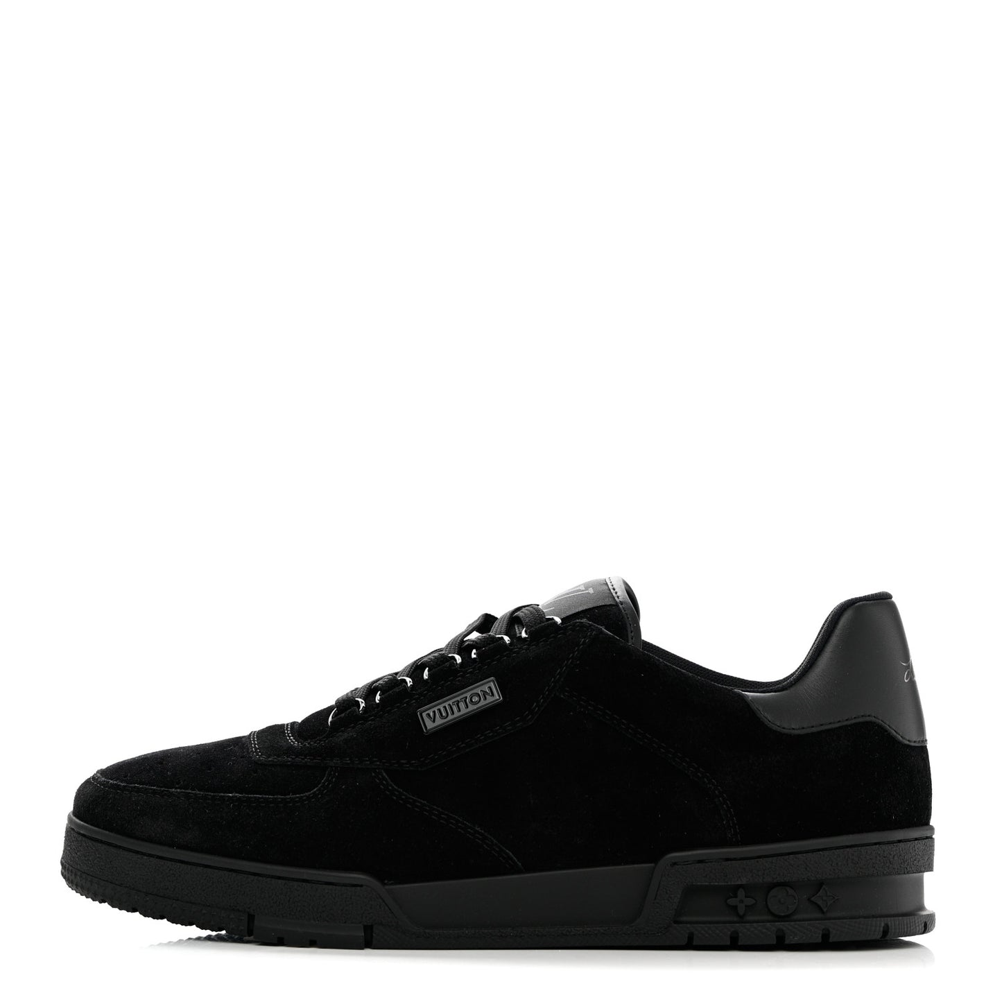 Suede Mens LV Trainer Sneakers 9.5 Black
