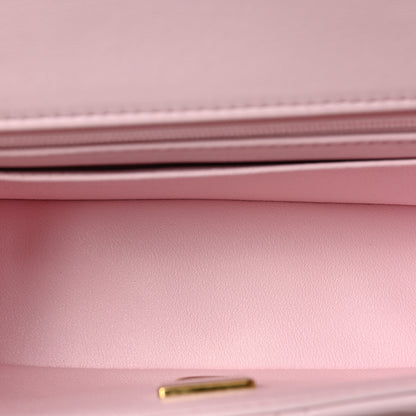 Chanel Lambskin Quilted Mini Top Handle Rectangular Flap Light Pink 5 of 9