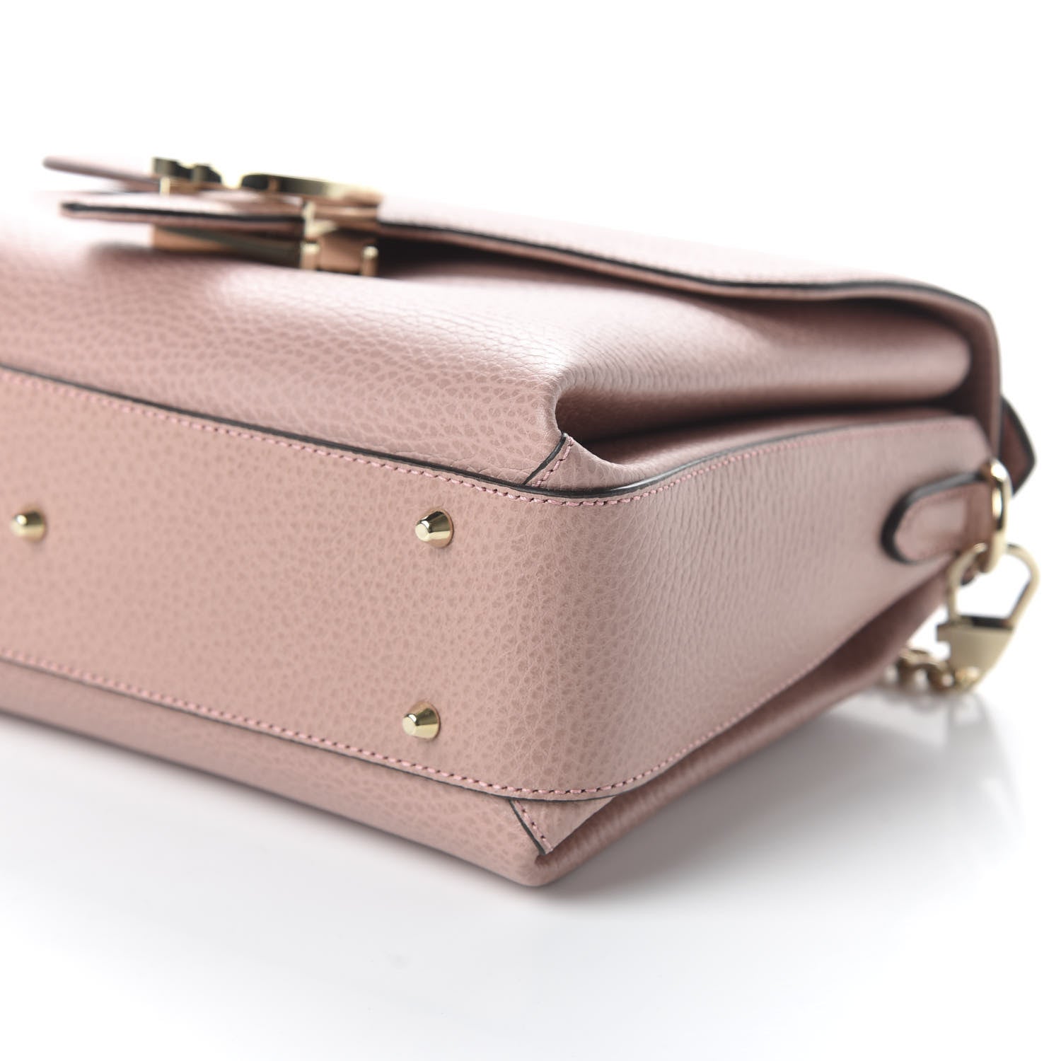 Gucci Dollar Calfskin Interlocking G Top Handle Shoulder Bag Soft Pink 7 of 10