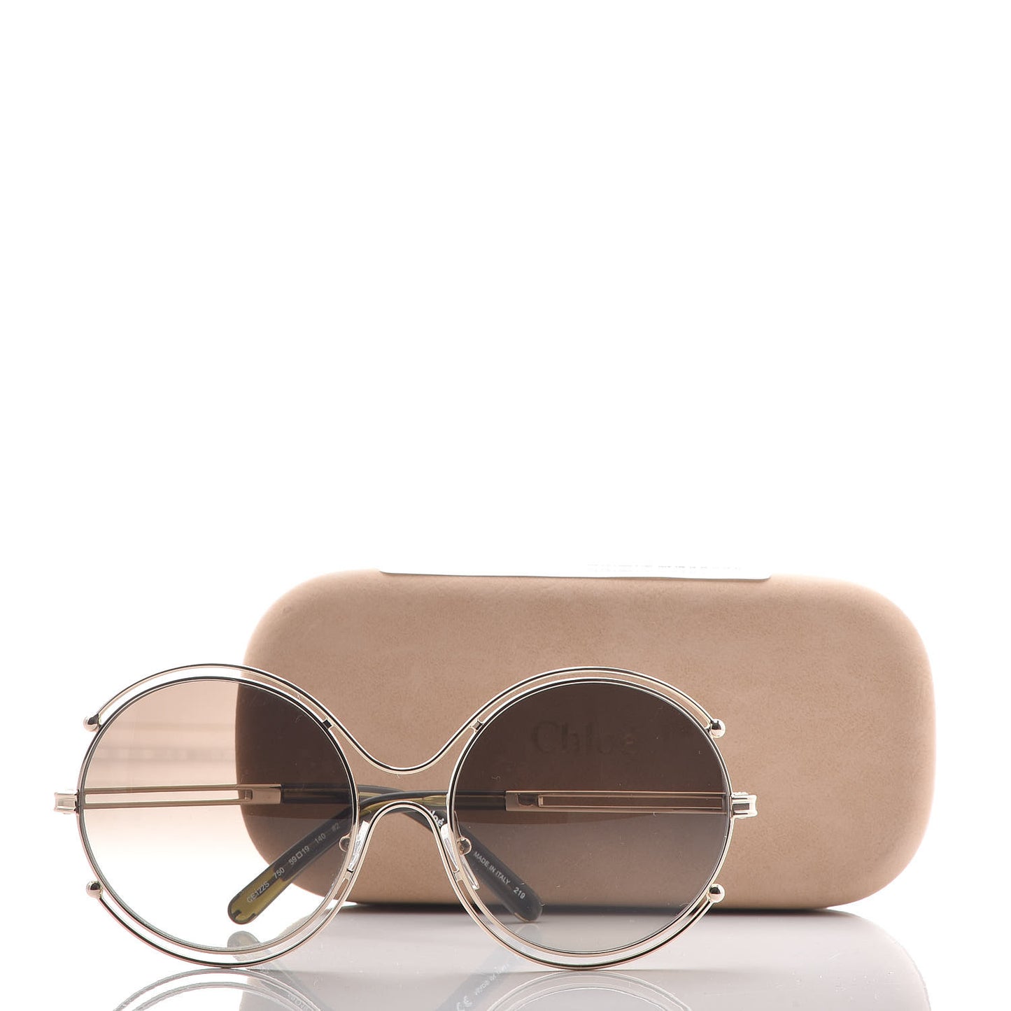 Isidora Oversized Round Sunglasses CE122S Gold