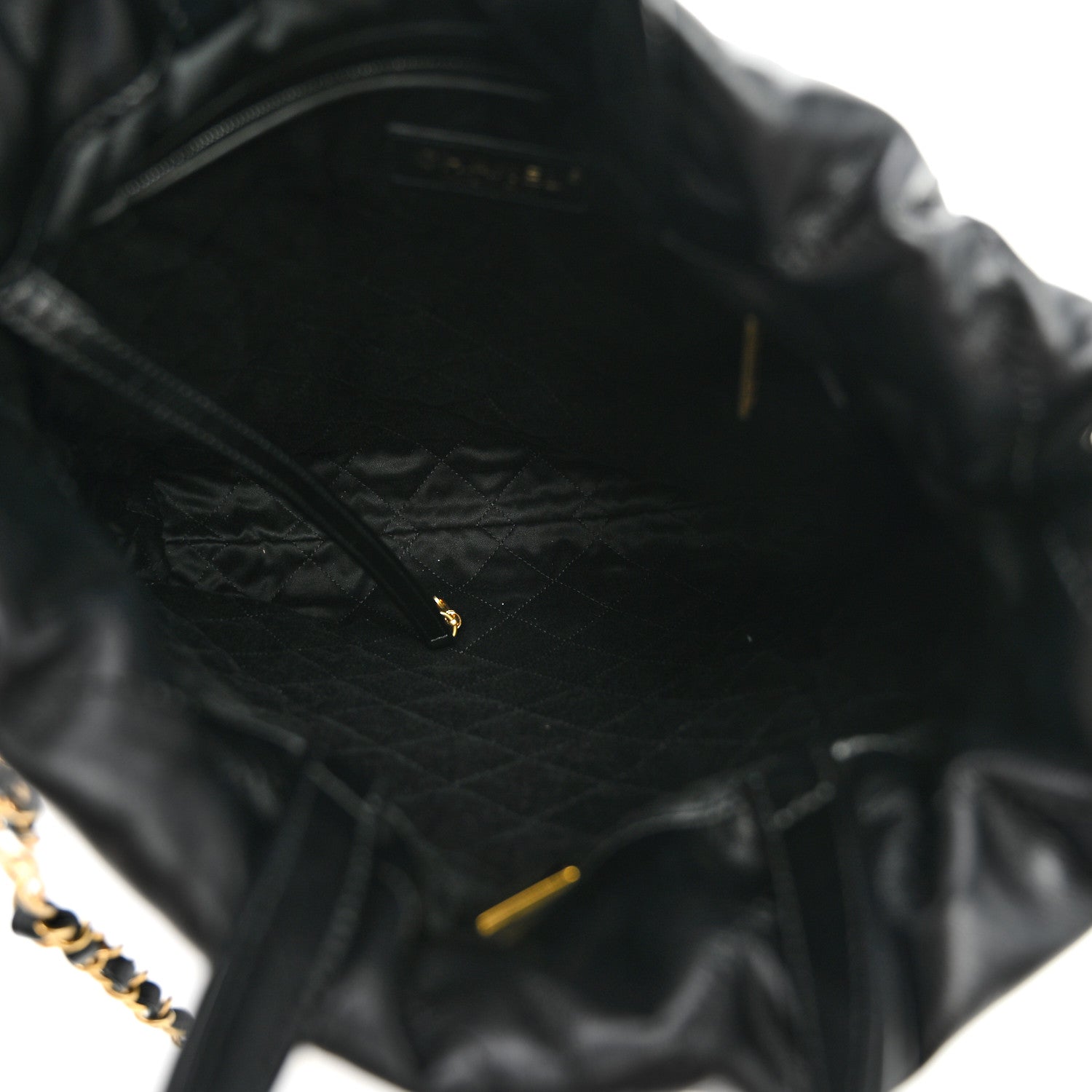 Chanel Shiny Calfskin Quilted Chanel 22 Backpack Black 5 of 10