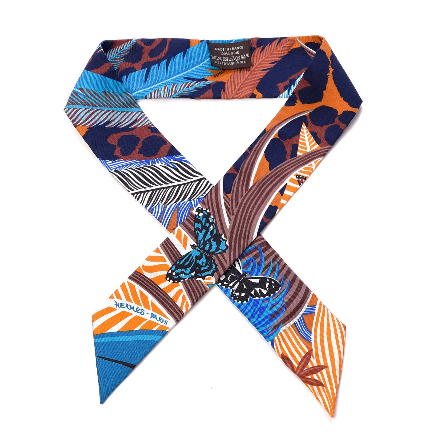 Silk Jaguar Quetzal Twilly Brun Bleu Orange