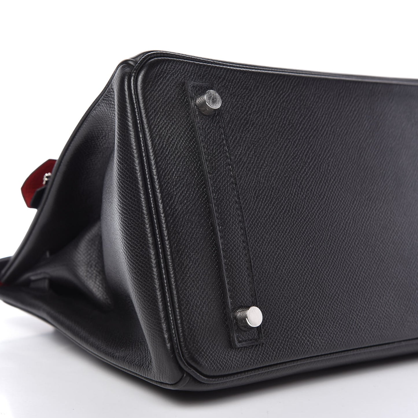 Epsom Horseshoe Birkin 30 Black Rouge Casaque