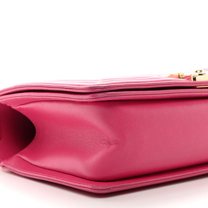 Chanel Lambskin Quilted Medium Boy Flap Pink 10 of 12