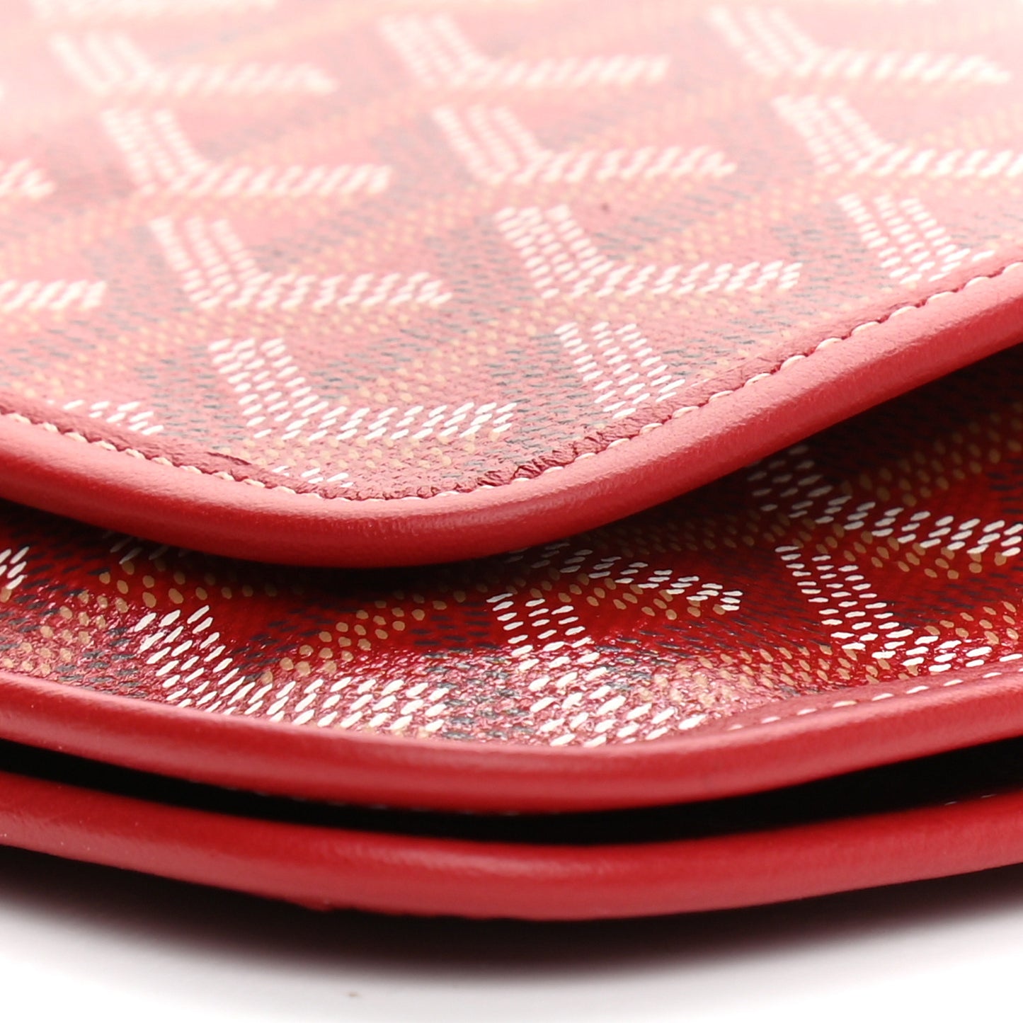 Goyardine Plumet Wallet Clutch Red
