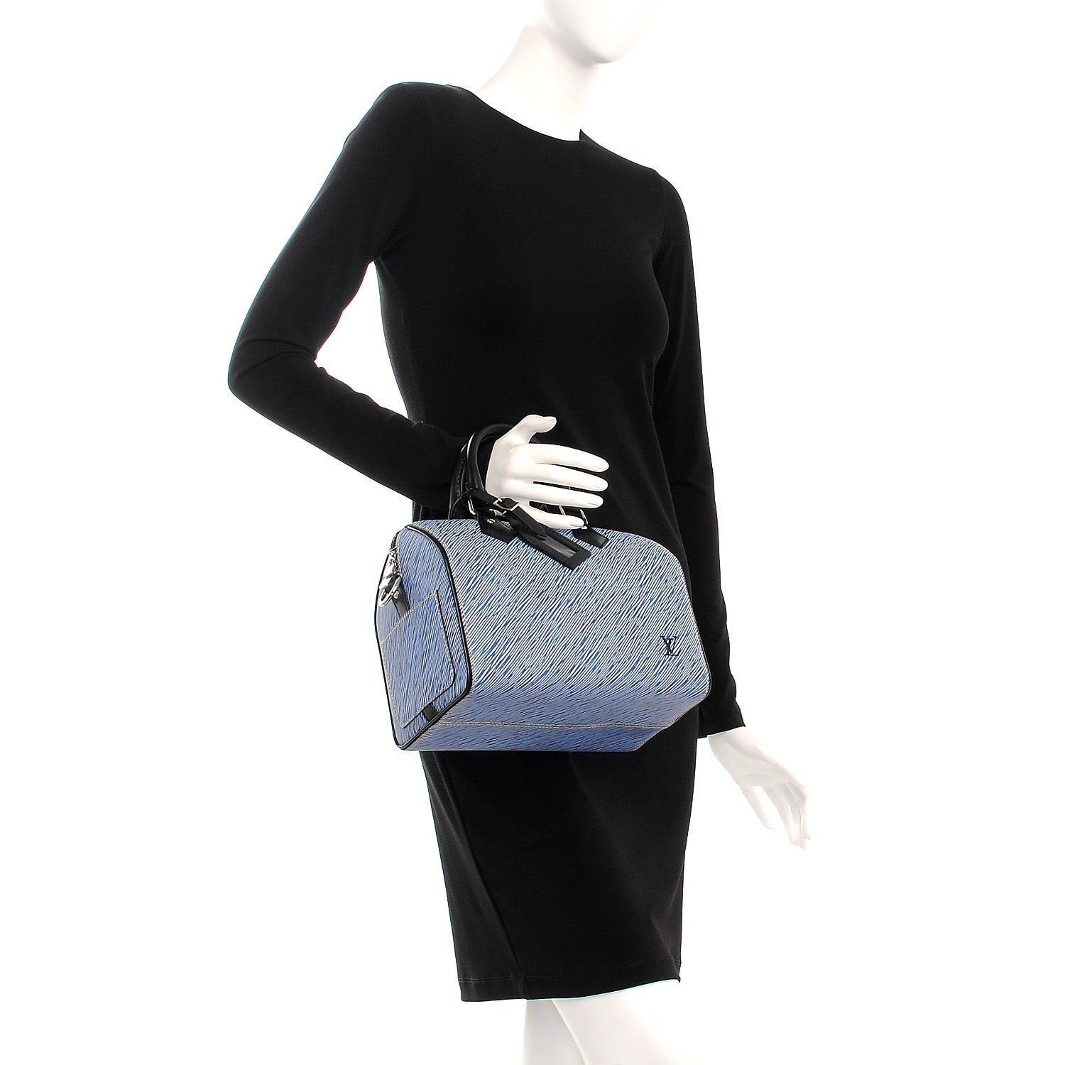 Louis Vuitton Epi Speedy Bandouliere 25 Denim Light 3 of 8
