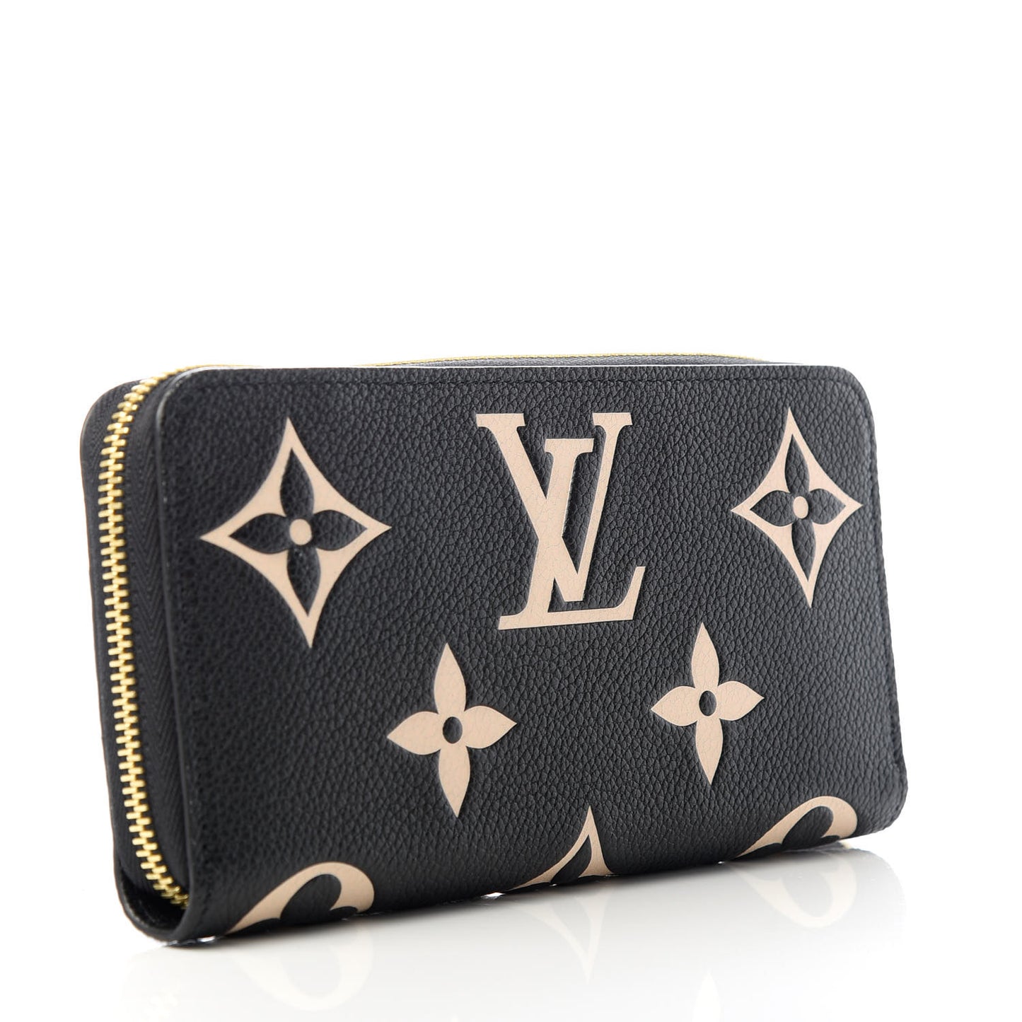 Empreinte Monogram Giant Zippy Wallet Black Beige