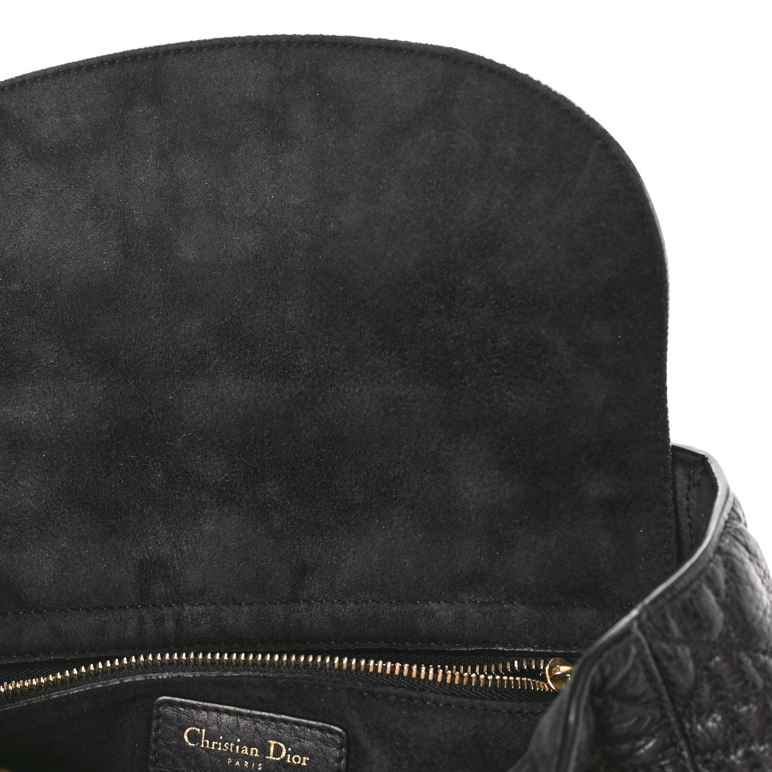 Christian Dior Grained Calfskin Cannage Medium Supple Lady Dior Black 10 of 11