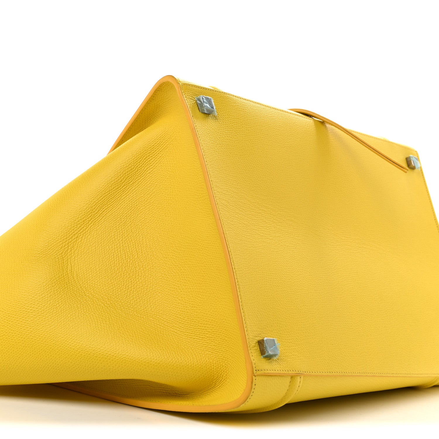 Celine Baby Grained Calfskin Medium Phantom Luggage Yellow 8 of 14