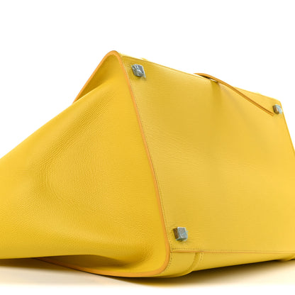 Celine Baby Grained Calfskin Medium Phantom Luggage Yellow 8 of 14