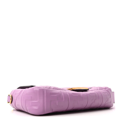 Fendi Nappa FF 1974 Embossed Baguette Agapanto 4 of 11