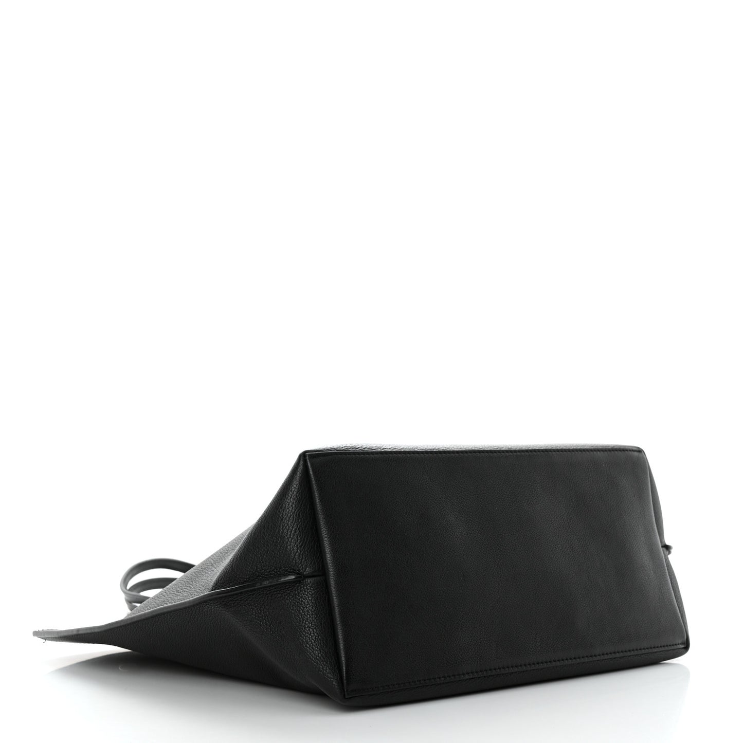Calfskin Lockme Go Tote Black